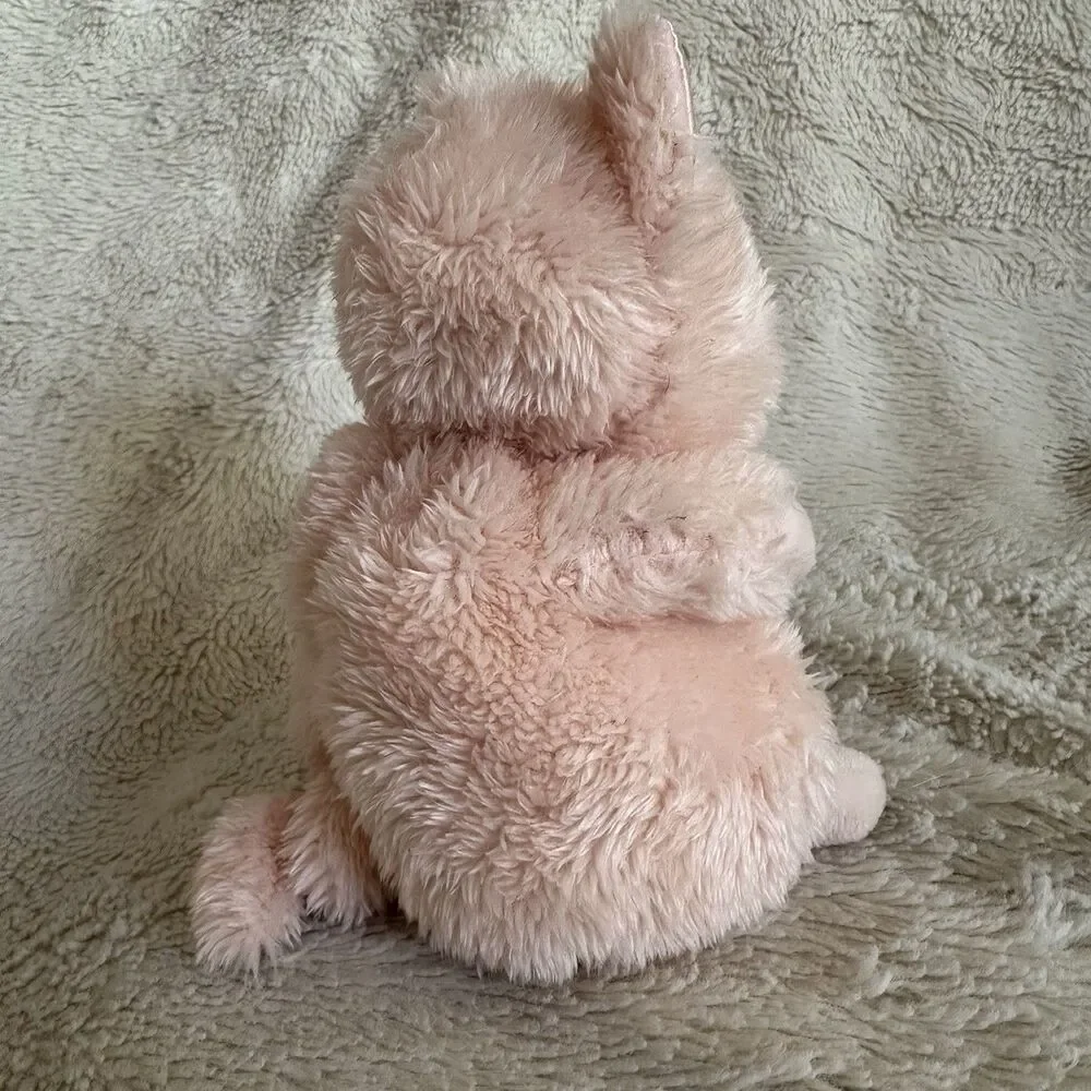 Bunnies By The Bay Wee Purr-ty Kitty Pink Cat Satin Ears 7” Plush Stuffed Animal